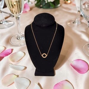 10/ $10 New Delicate Gold Circle Pendant Necklace - Elegant Everyday Jewelry